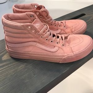 Dusty Pink Vans With A Glittery Sole